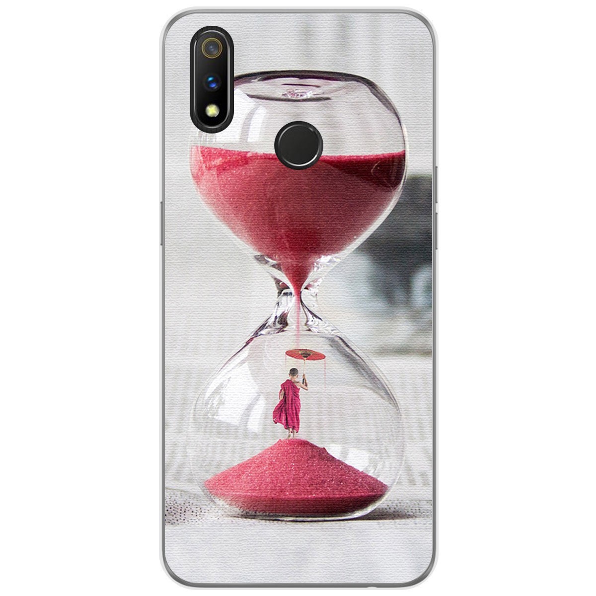 Funda Gel Tpu para Realme 3 Pro diseño Reloj Dibujos