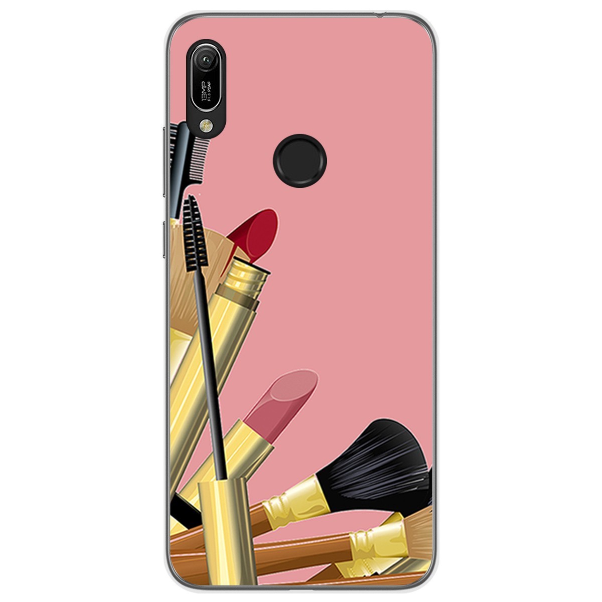 Funda Gel Tpu para Huawei Y6 2019 / Y6s 2019 diseño Brochas Dibujos