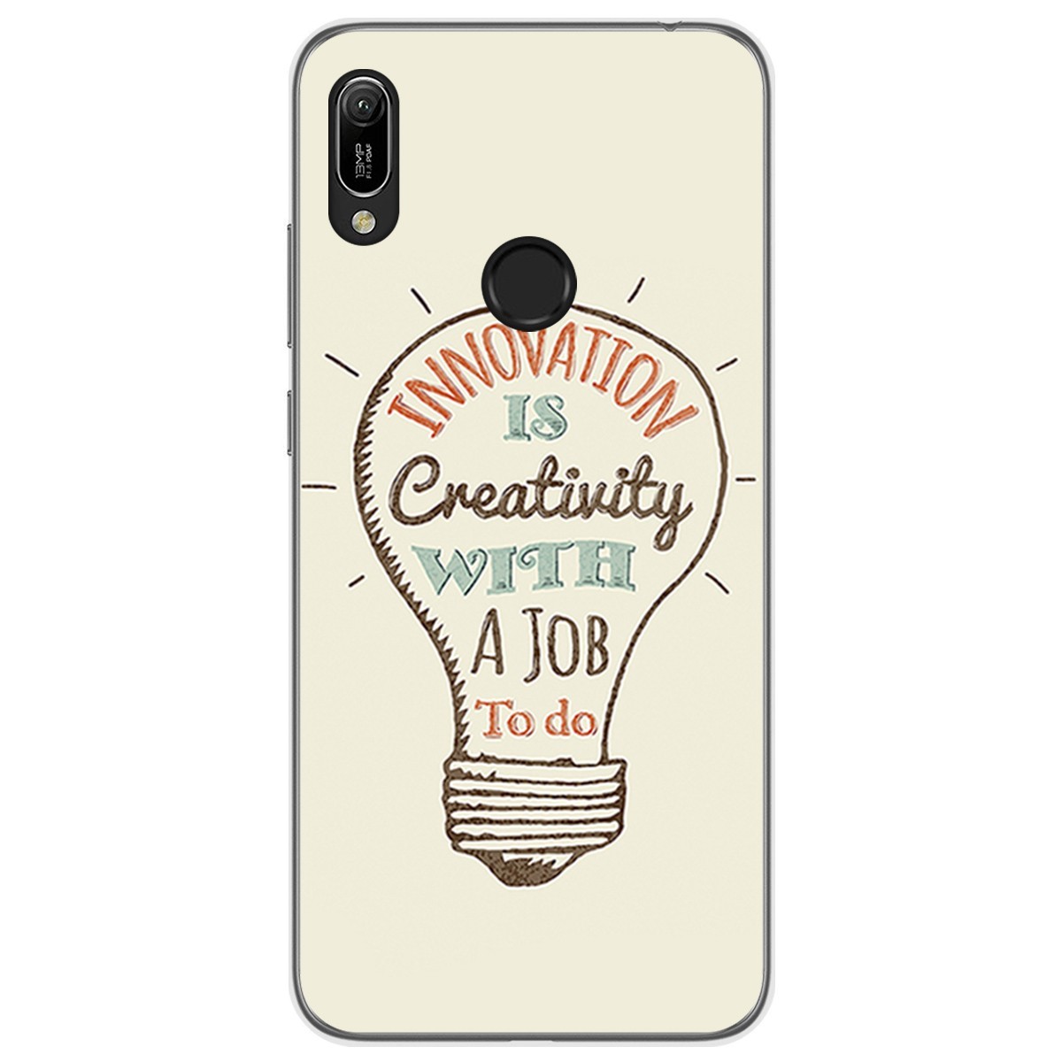 Funda Gel Tpu para Huawei Y6 2019 / Y6s 2019 diseño Creativity Dibujos