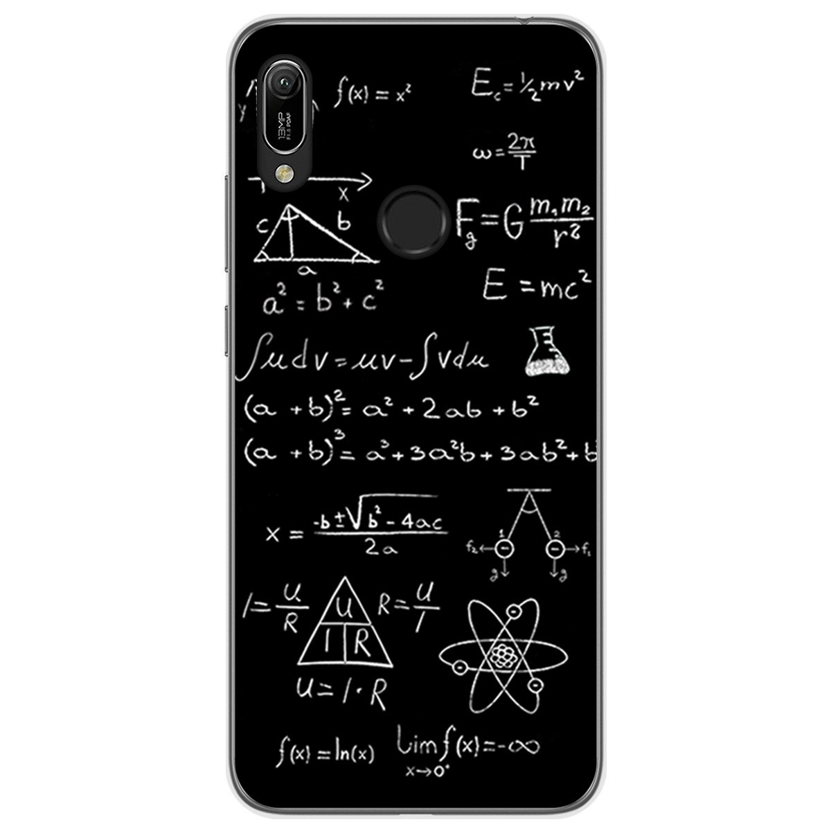 Funda Gel Tpu para Huawei Y6 2019 / Y6s 2019 diseño Formulas Dibujos