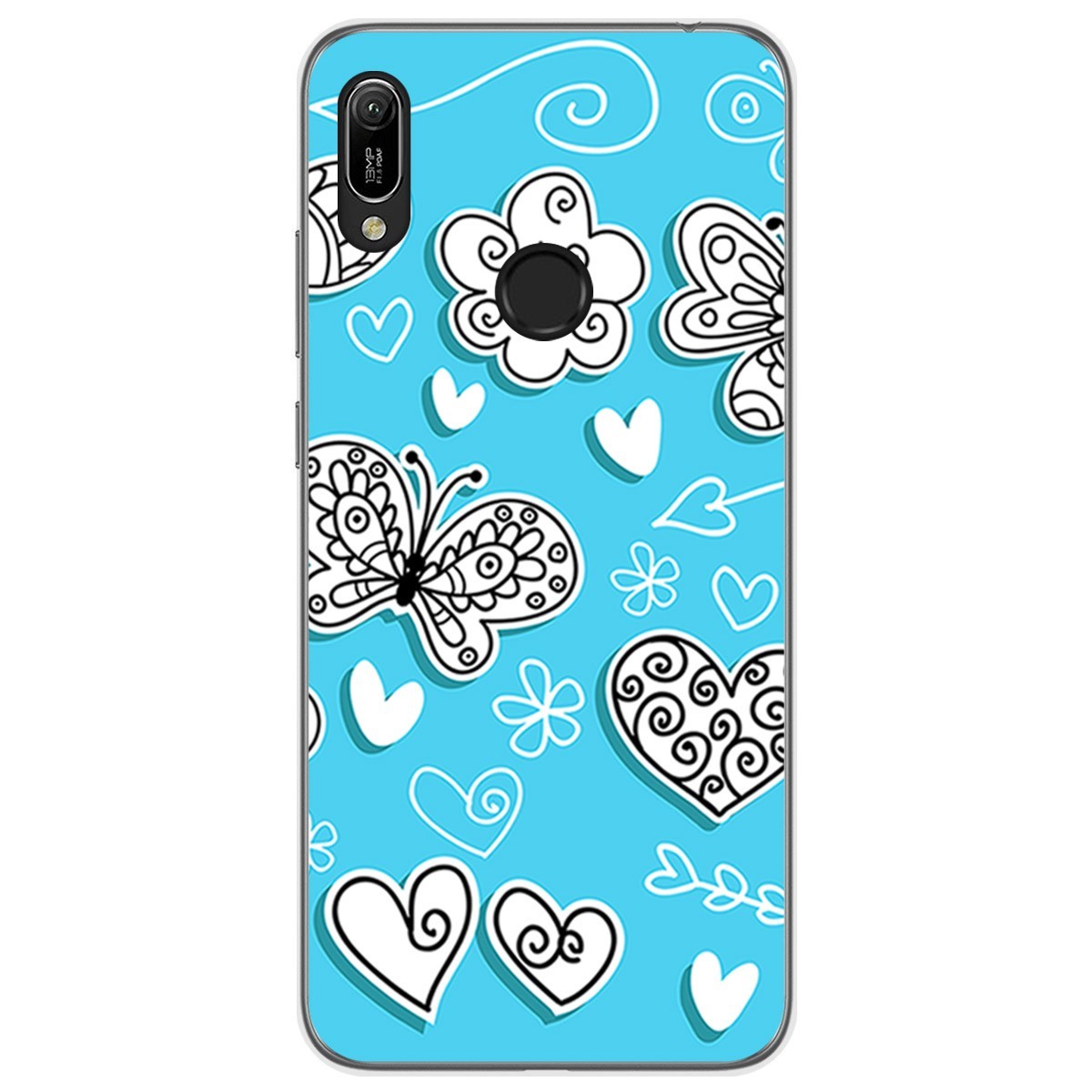Funda Gel Tpu para Huawei Y6 2019 / Y6s 2019 diseño Mariposas Dibujos