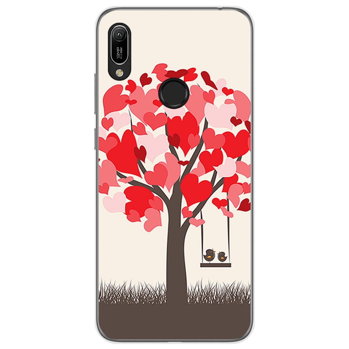 Funda Gel Tpu para Huawei Y6 2019 / Y6s 2019 diseño Pajaritos Dibujos