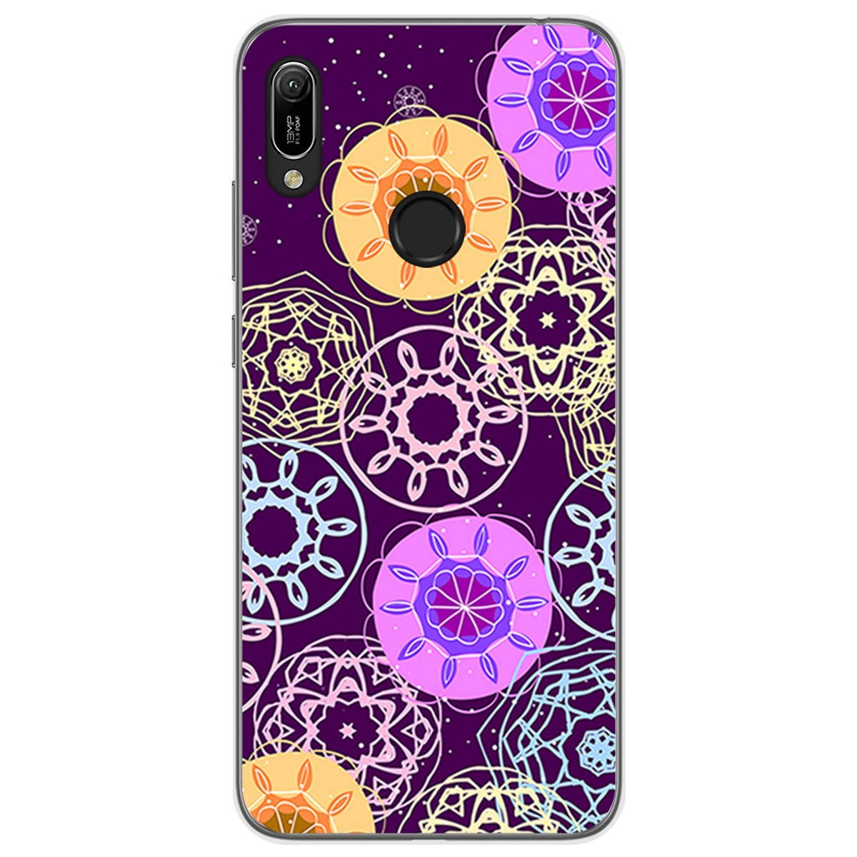 Funda Gel Tpu para Huawei Y6 2019 / Y6s 2019 diseño Radial Dibujos