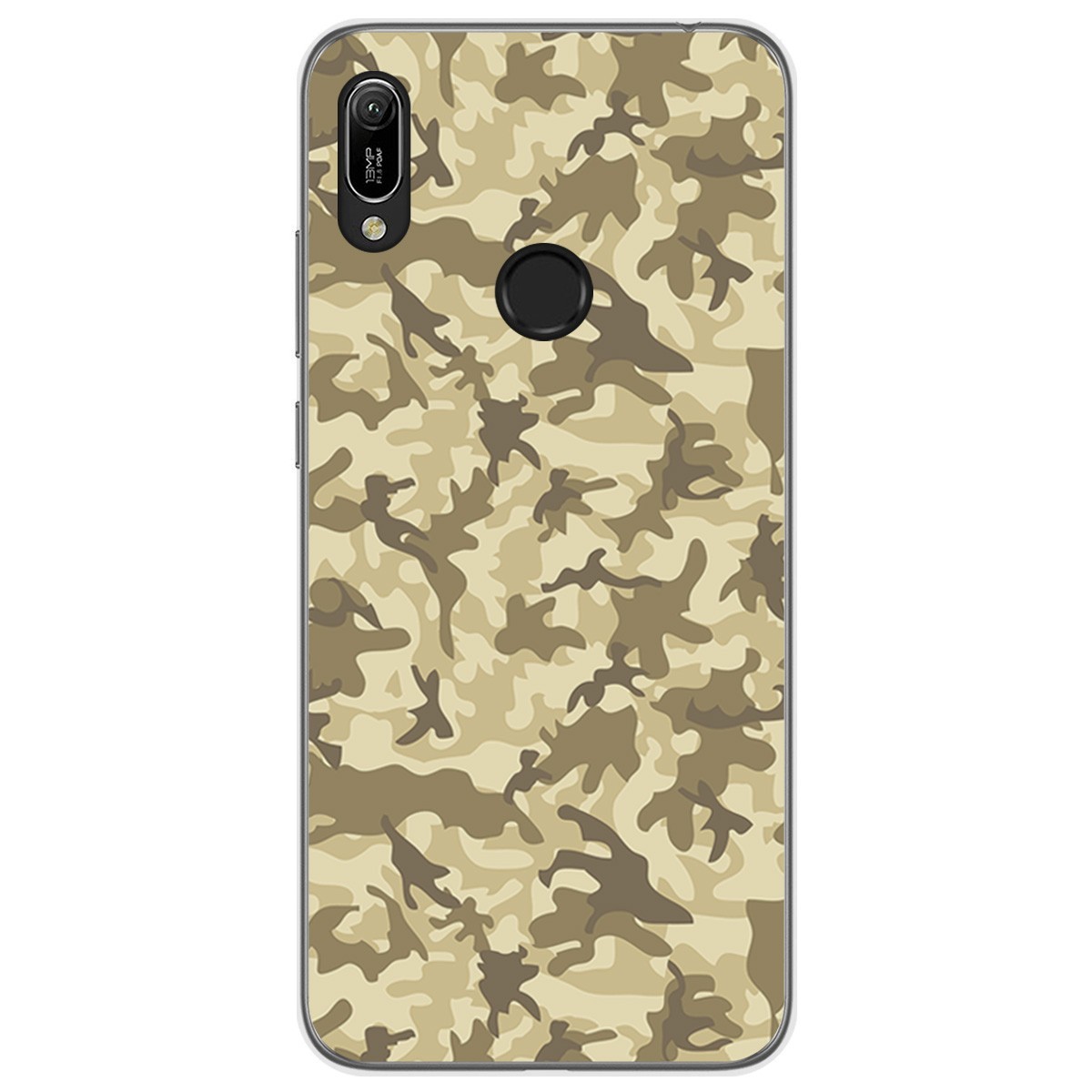Funda Gel Tpu para Huawei Y6 2019 / Y6s 2019 diseño Sand Camuflaje Dibujos