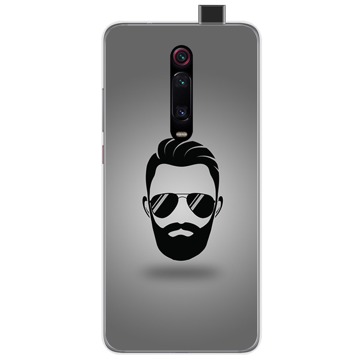 Funda Gel Tpu para Xiaomi Mi 9T / Mi 9T Pro diseño Barba Dibujos