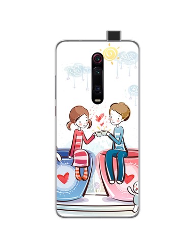 Funda Gel Tpu para Xiaomi Mi 9T / Mi 9T Pro diseño Café Dibujos