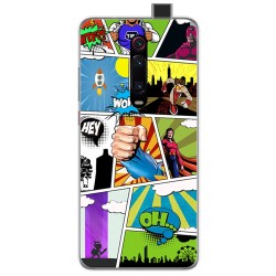 Funda Gel Tpu para Xiaomi Mi 9T / Mi 9T Pro diseño Comic Dibujos