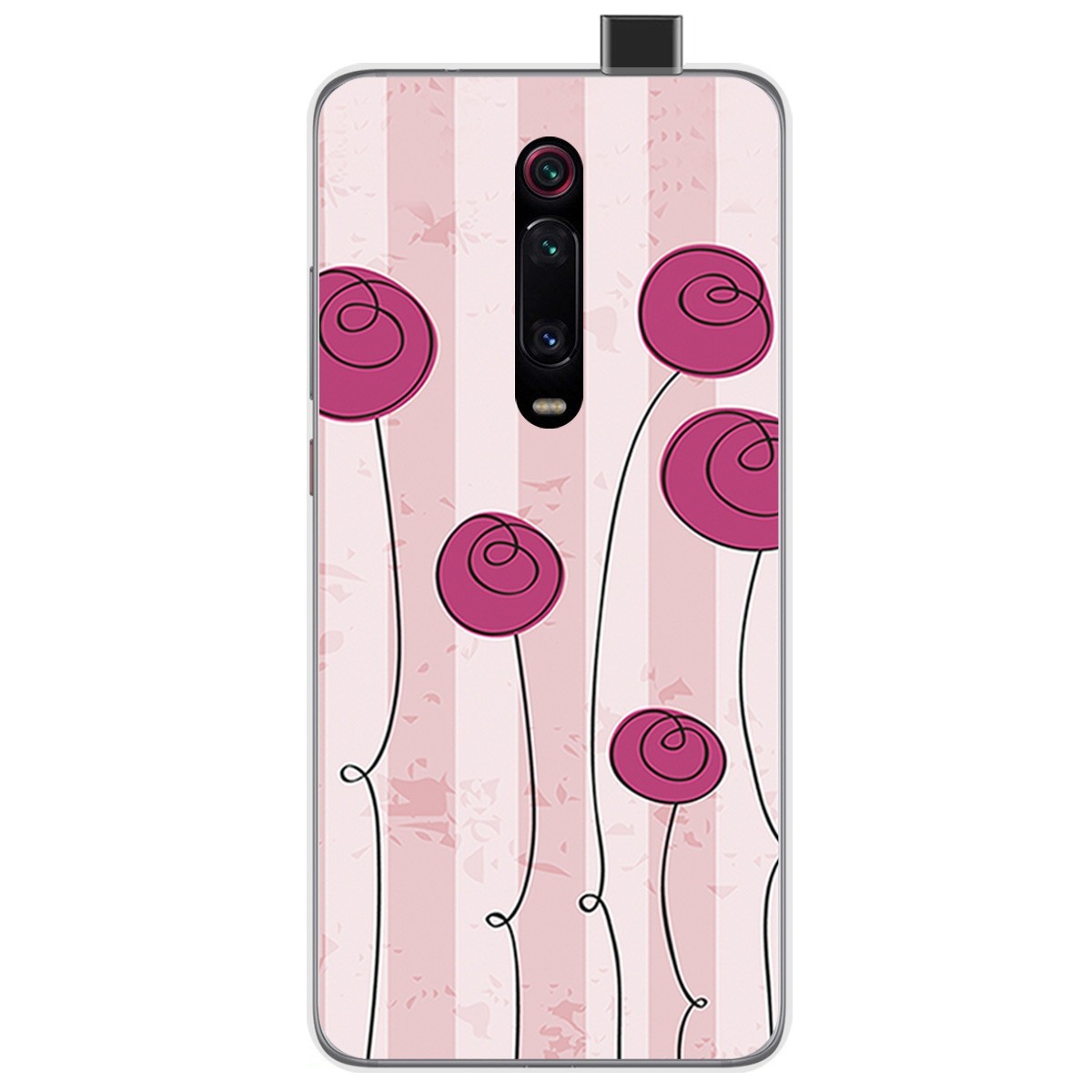Funda Gel Tpu para Xiaomi Mi 9T / Mi 9T Pro diseño Flores Vintage Dibujos