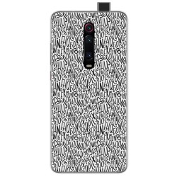 Funda Gel Tpu para Xiaomi Mi 9T / Mi 9T Pro diseño Letras Dibujos