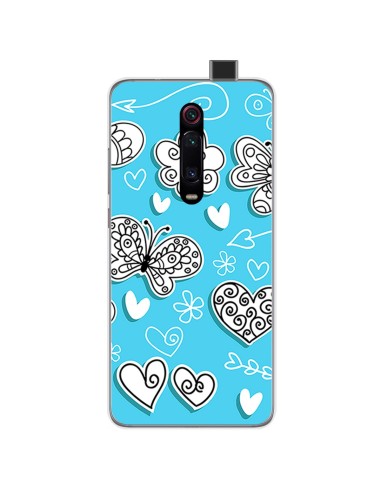 Funda Gel Tpu para Xiaomi Mi 9T / Mi 9T Pro diseño Mariposas Dibujos