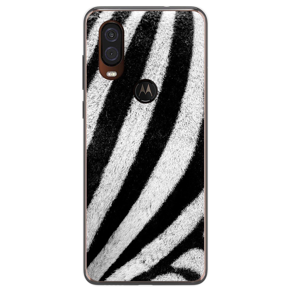 Funda Gel Tpu para Motorola One Vision diseño Animal 02 Dibujos