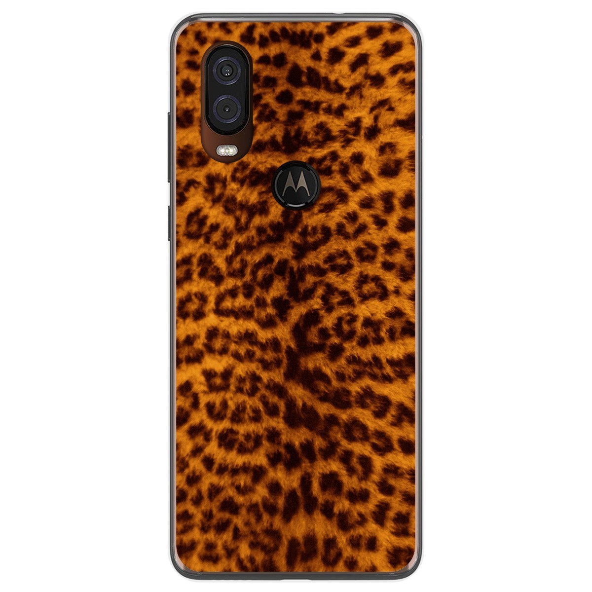Funda Gel Tpu para Motorola One Vision diseño Animal 03 Dibujos