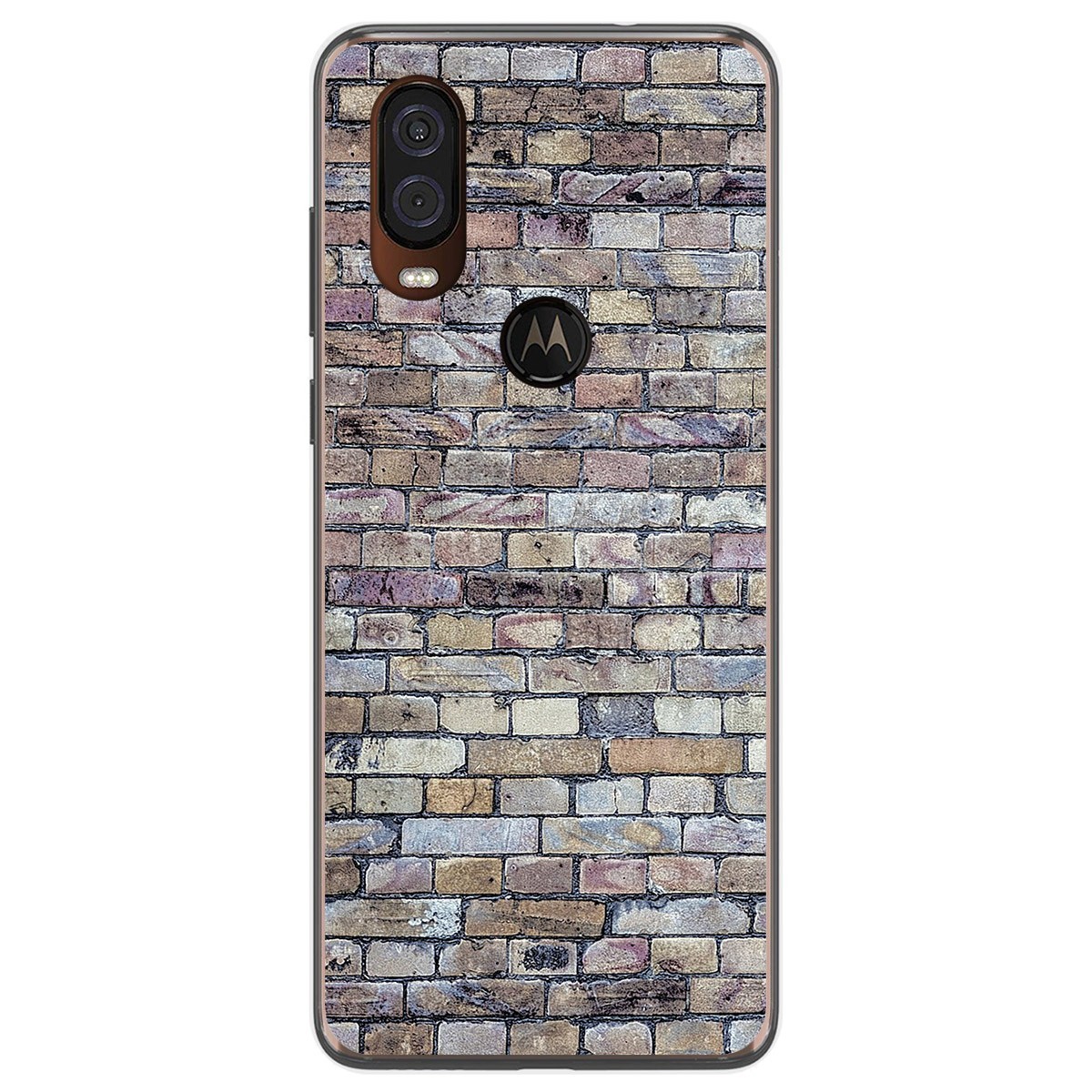 Funda Gel Tpu para Motorola One Vision diseño Ladrillo 02 Dibujos