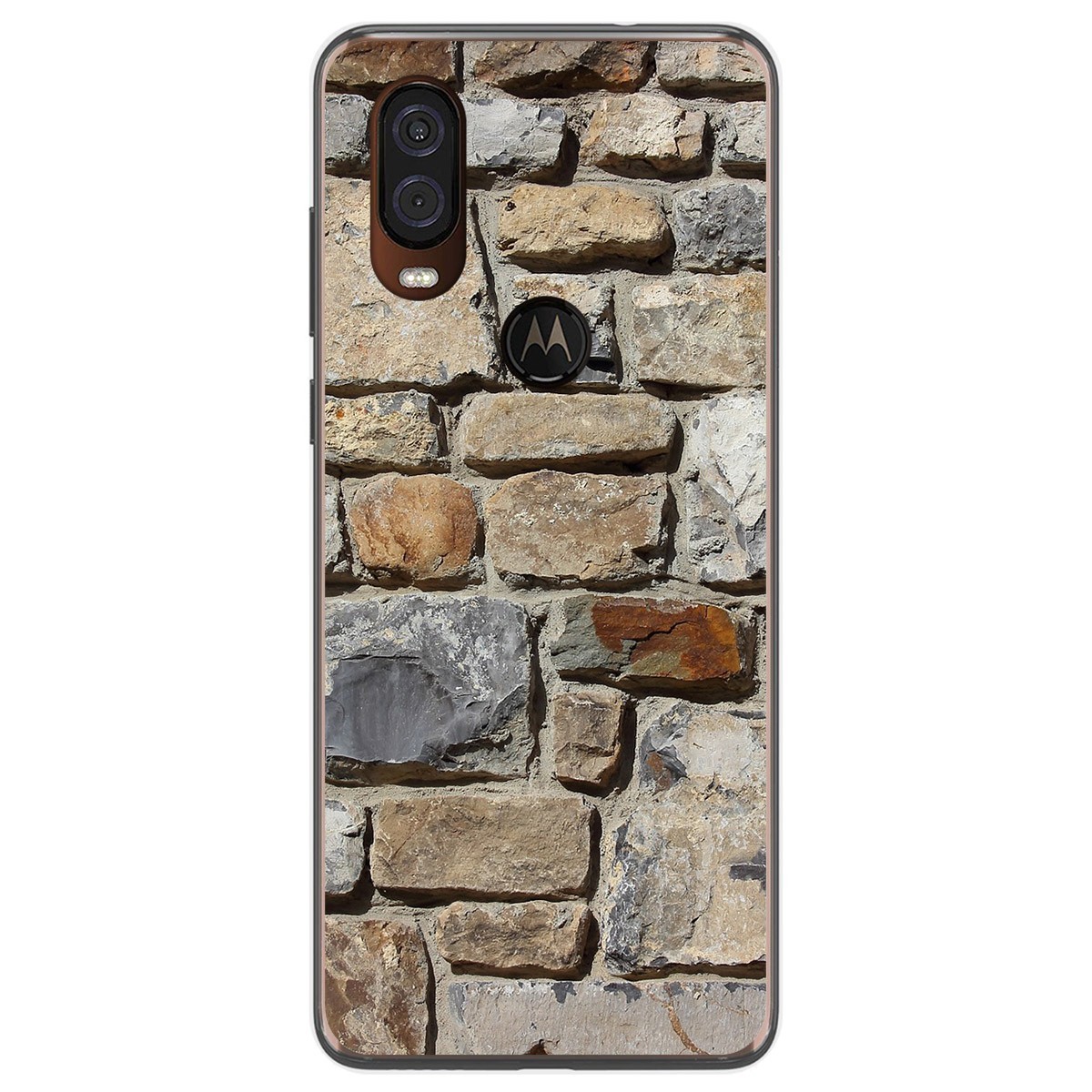 Funda Gel Tpu para Motorola One Vision diseño Ladrillo 03 Dibujos
