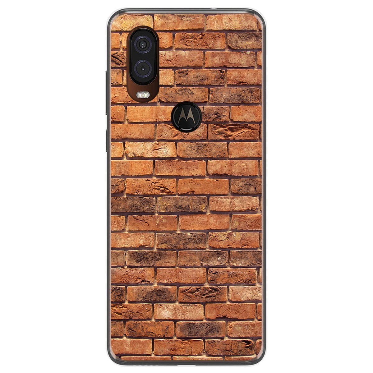 Funda Gel Tpu para Motorola One Vision diseño Ladrillo 04 Dibujos
