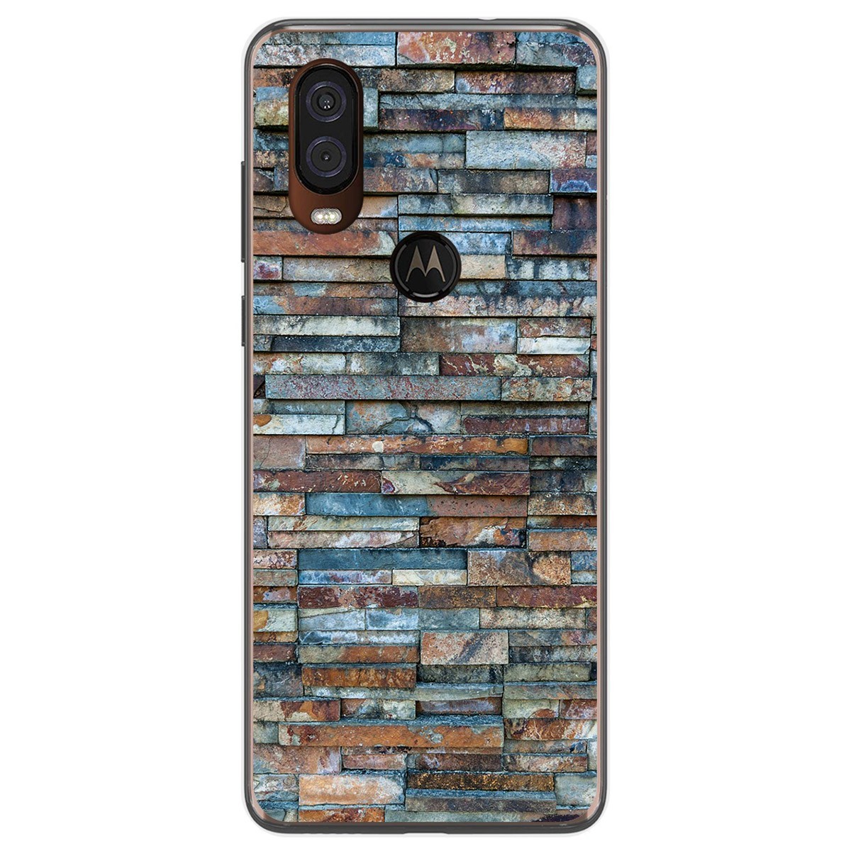 Funda Gel Tpu para Motorola One Vision diseño Ladrillo 05 Dibujos