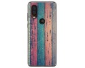 Funda Gel Tpu para Motorola One Vision diseño Madera 10 Dibujos