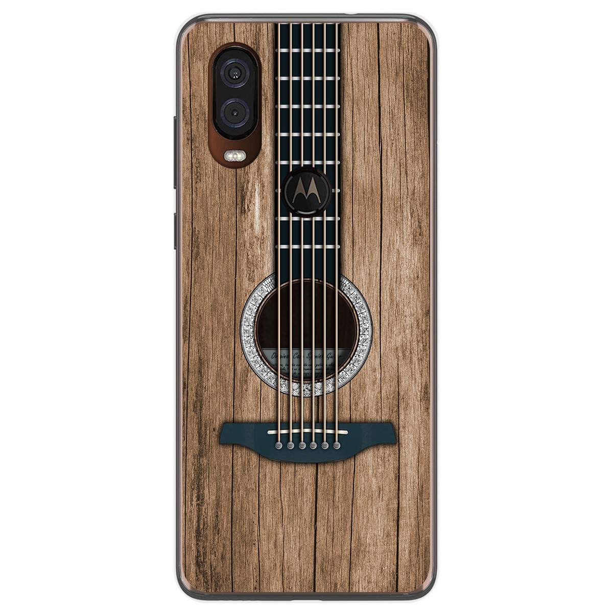 Funda Gel Tpu para Motorola One Vision diseño Madera 11 Dibujos