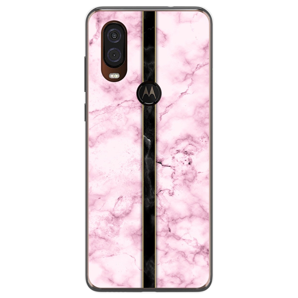 Funda Gel Tpu para Motorola One Vision diseño Mármol 04 Dibujos
