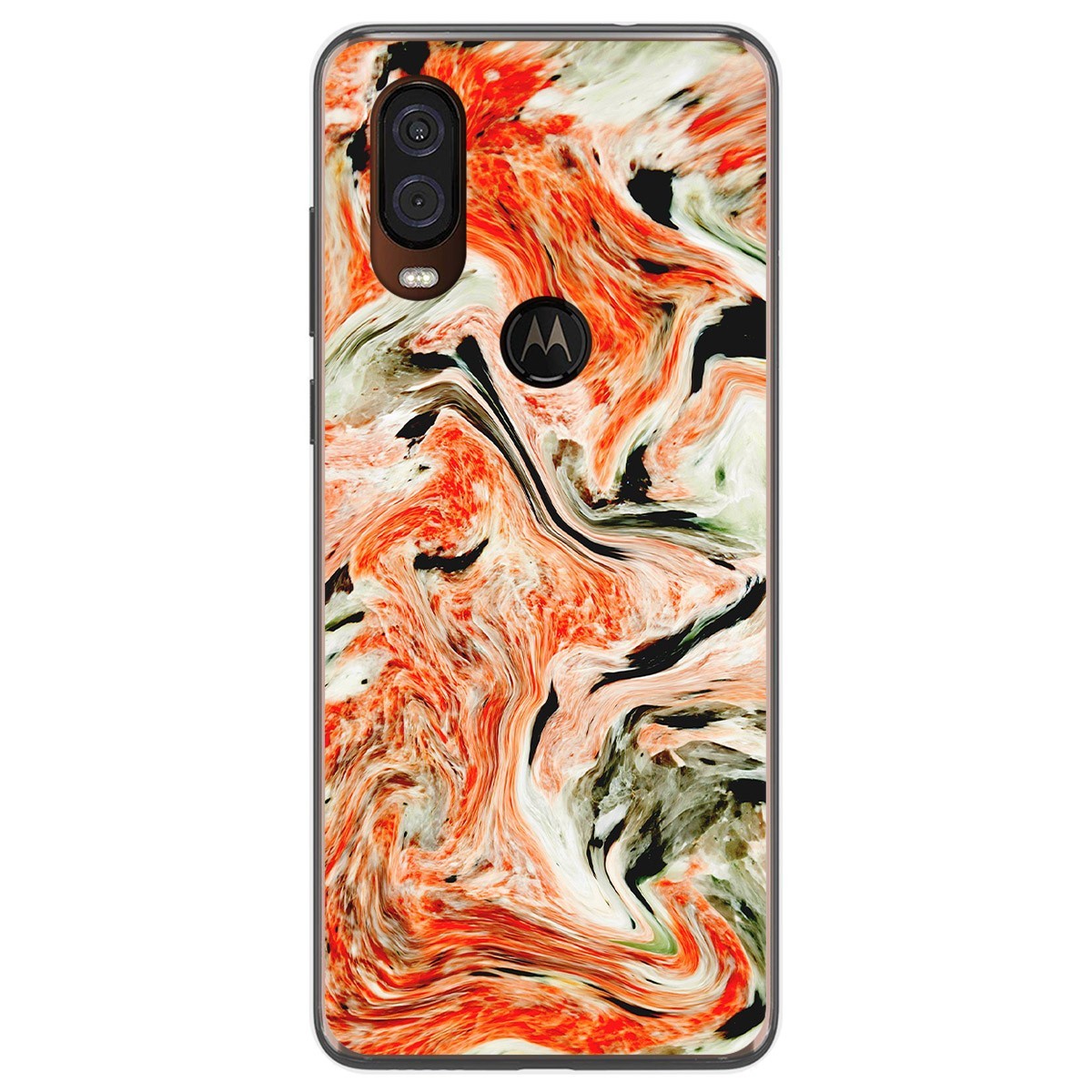 Funda Gel Tpu para Motorola One Vision diseño Mármol 12 Dibujos