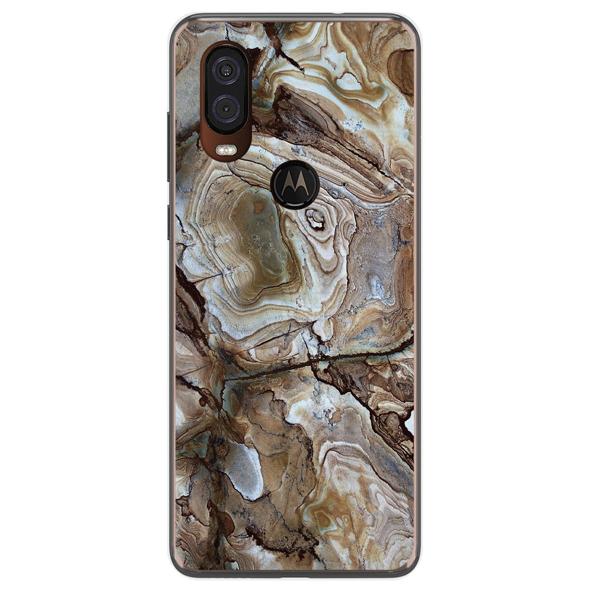 Funda Gel Tpu para Motorola One Vision diseño Mármol 14 Dibujos