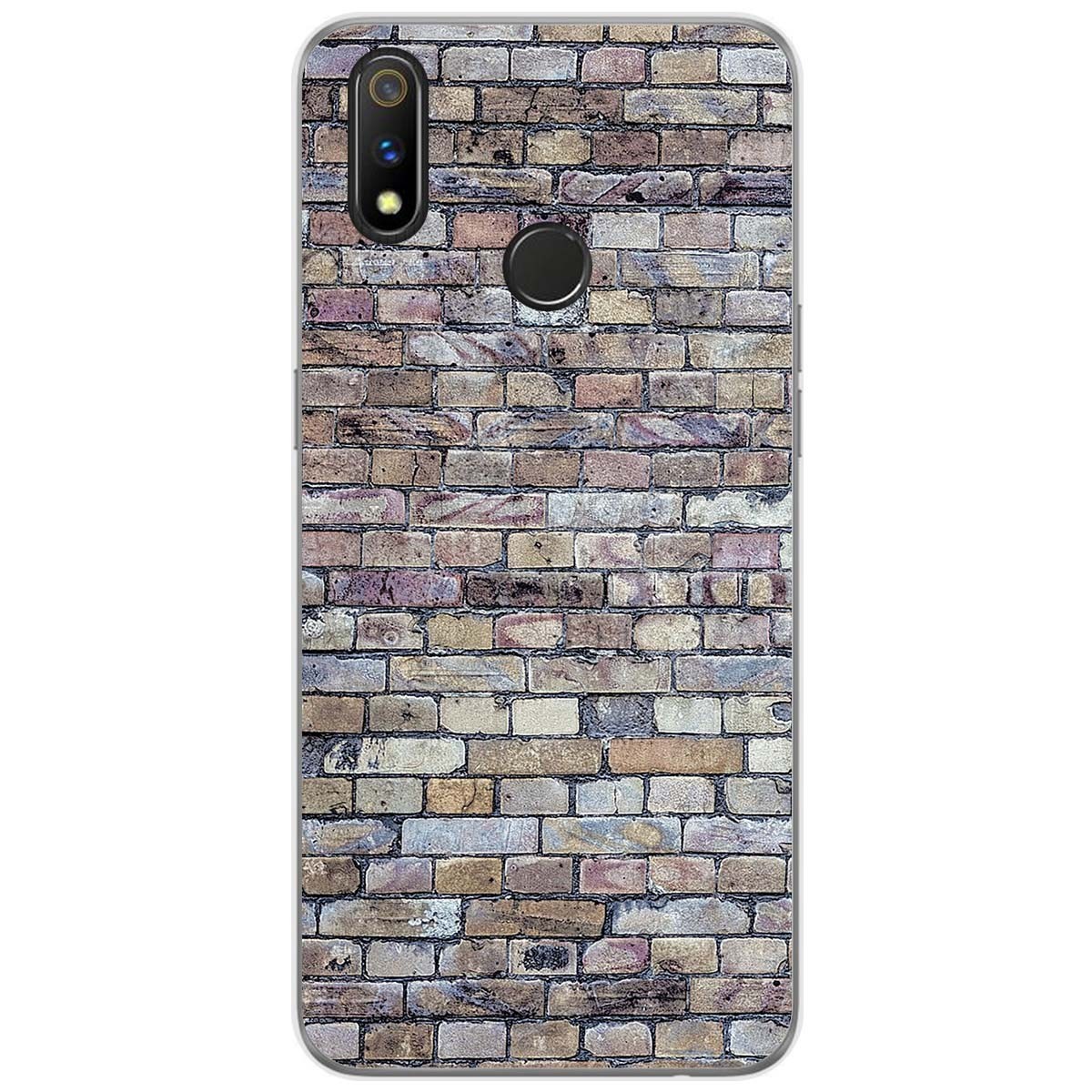 Funda Gel Tpu para Realme 3 Pro diseño Ladrillo 02 Dibujos