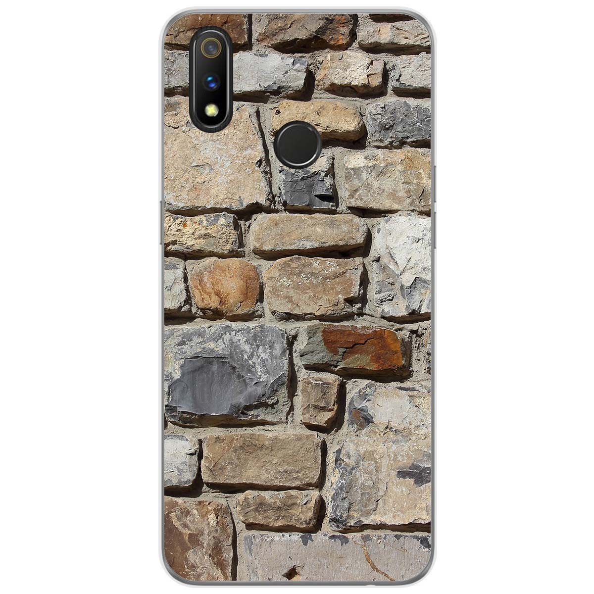 Funda Gel Tpu para Realme 3 Pro diseño Ladrillo 03 Dibujos