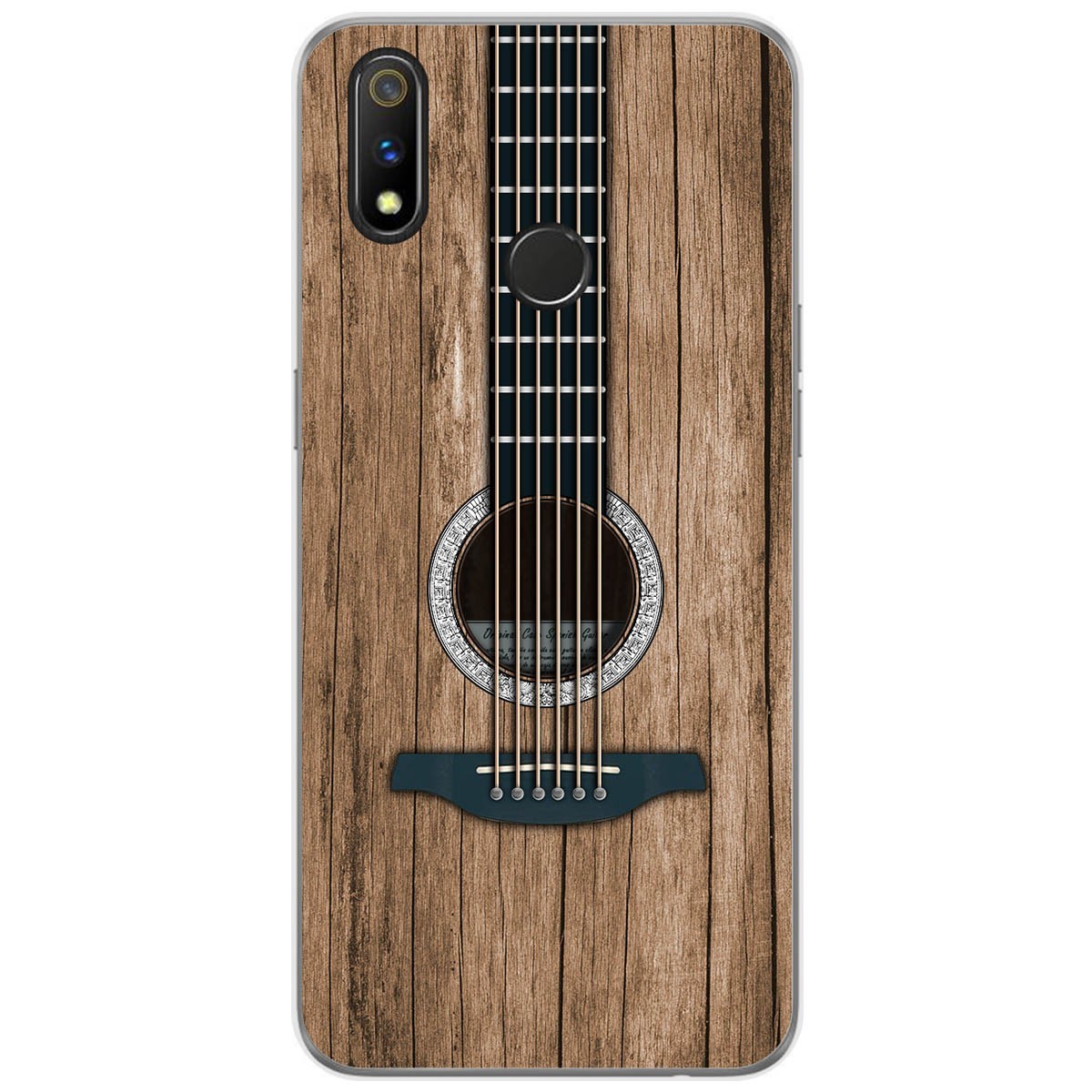 Funda Gel Tpu para Realme 3 Pro diseño Madera 11 Dibujos