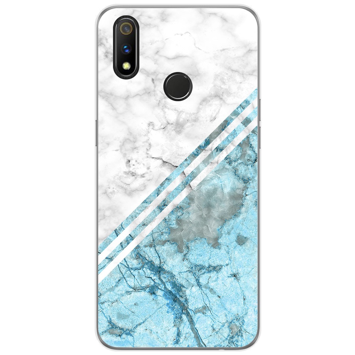 Funda Gel Tpu para Realme 3 Pro diseño Mármol 02 Dibujos