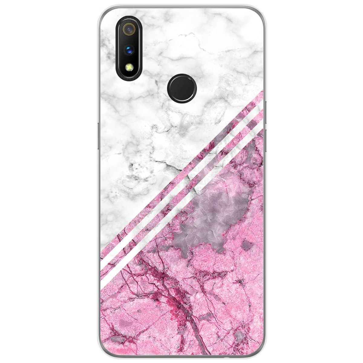 Funda Gel Tpu para Realme 3 Pro diseño Mármol 03 Dibujos