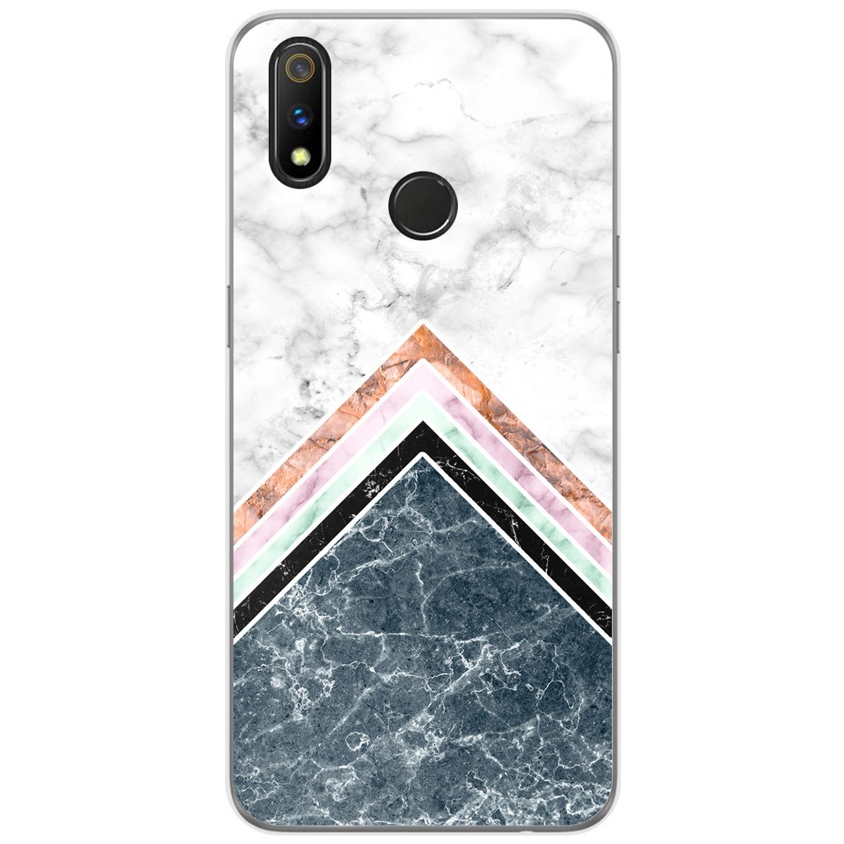 Funda Gel Tpu para Realme 3 Pro diseño Mármol 05 Dibujos