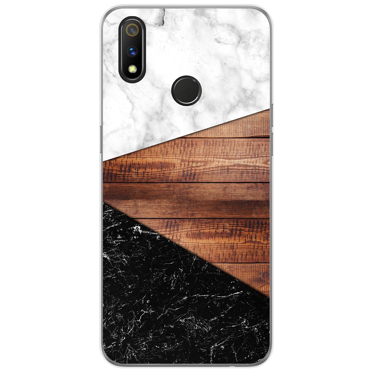Funda Gel Tpu para Realme 3 Pro diseño Mármol 11 Dibujos