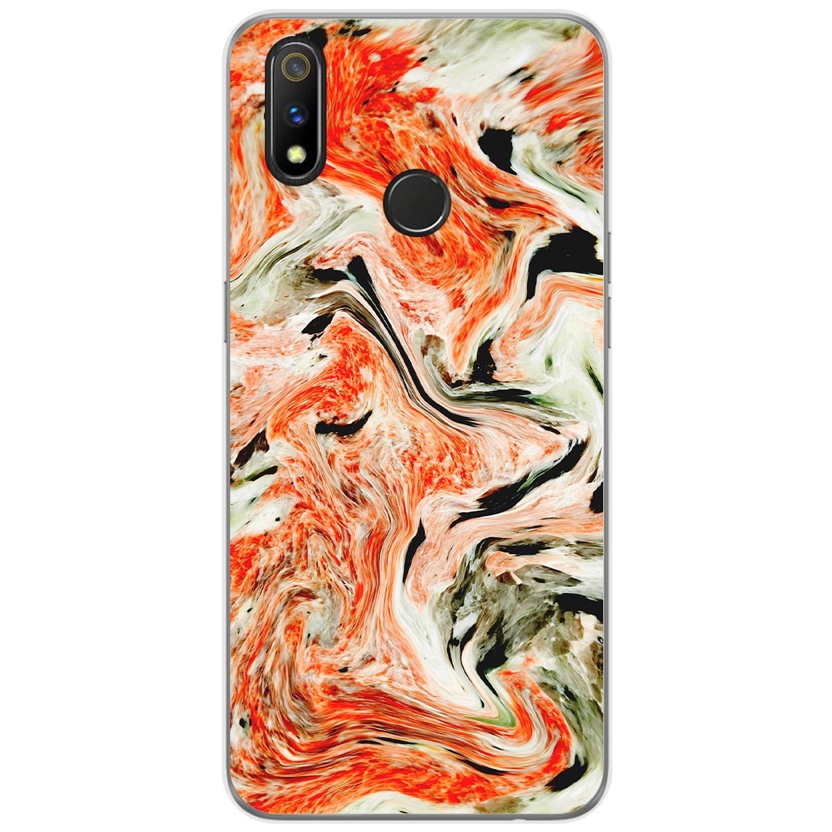 Funda Gel Tpu para Realme 3 Pro diseño Mármol 12 Dibujos