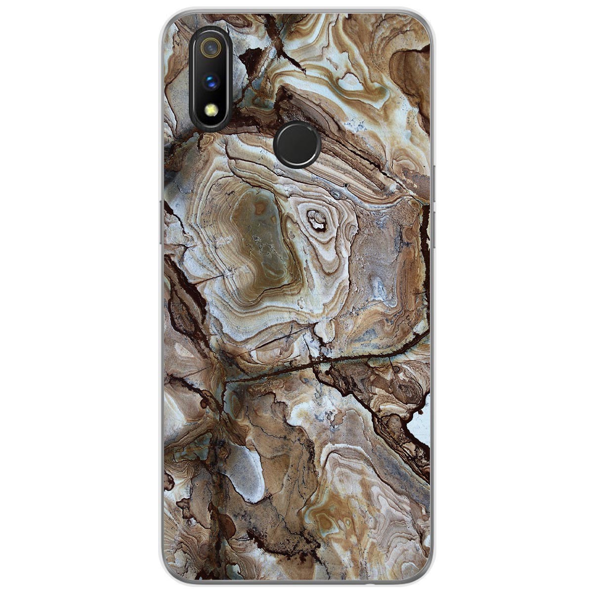 Funda Gel Tpu para Realme 3 Pro diseño Mármol 14 Dibujos