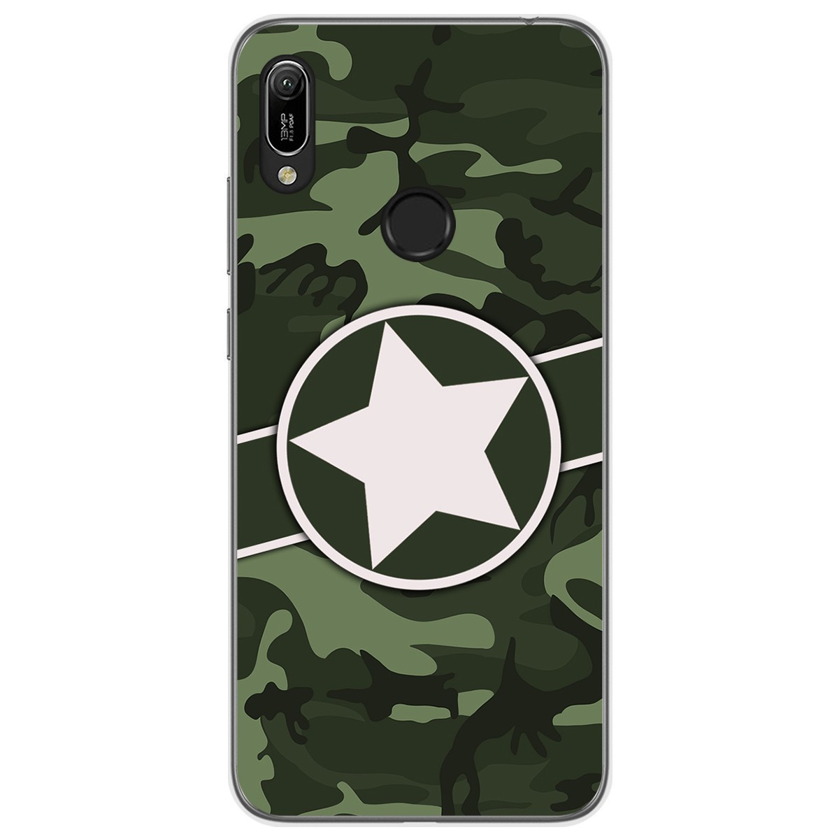 Funda Gel Tpu para Huawei Y6 2019 / Y6s 2019 diseño Camuflaje 01 Dibujos