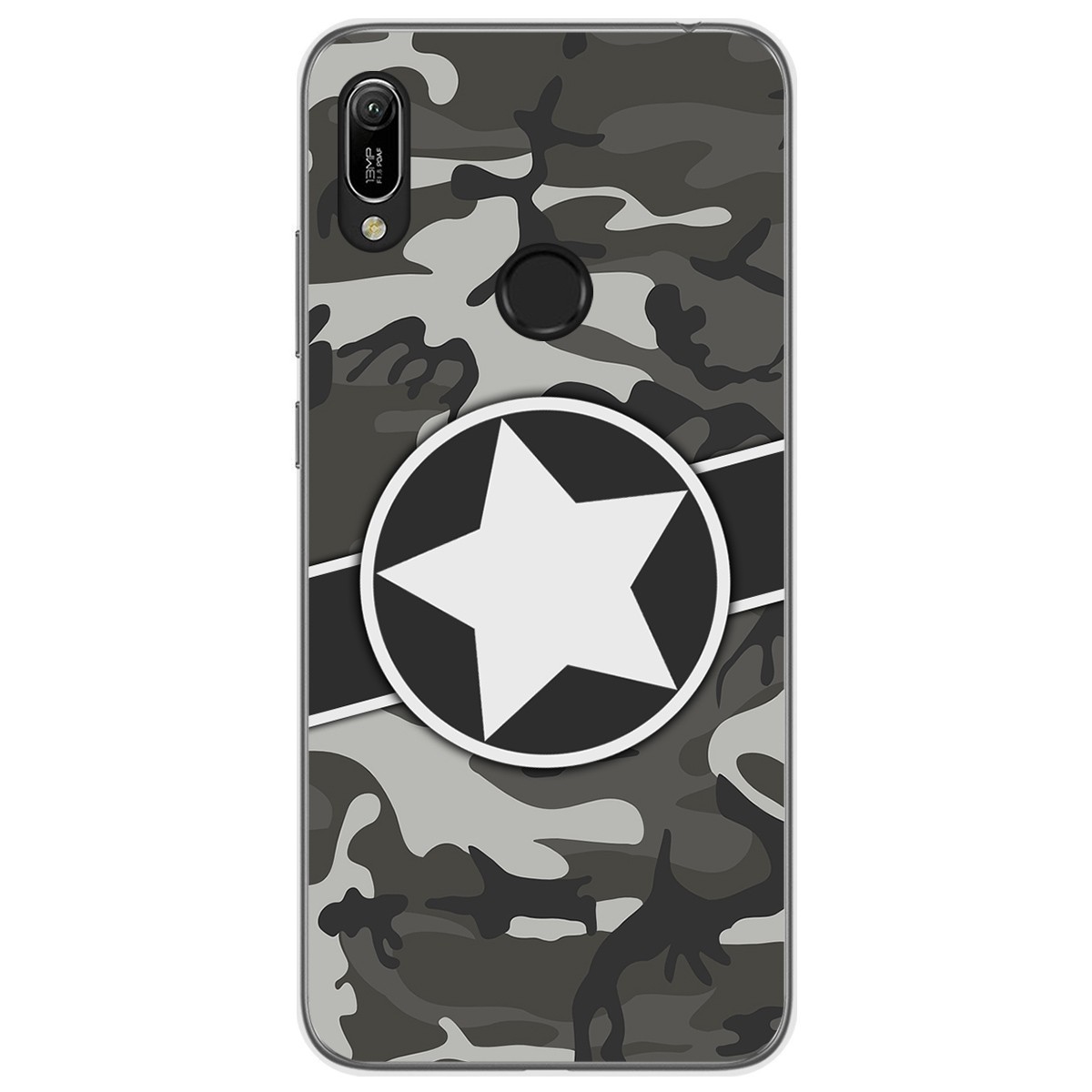 Funda Gel Tpu para Huawei Y6 2019 / Y6s 2019 diseño Camuflaje 02 Dibujos