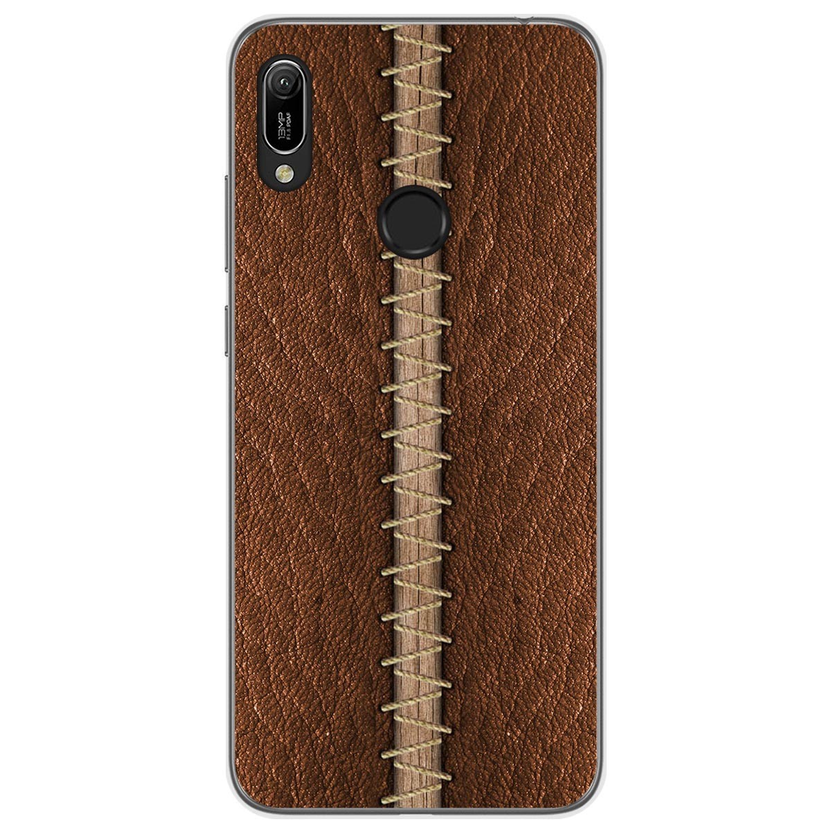 Funda Gel Tpu para Huawei Y6 2019 / Y6s 2019 diseño Cuero 01 Dibujos