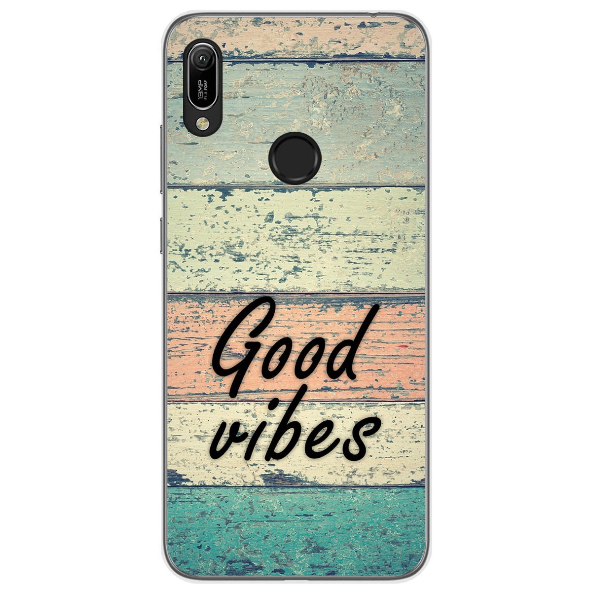 Funda Gel Tpu para Huawei Y6 2019 / Y6s 2019 diseño Madera 01 Dibujos
