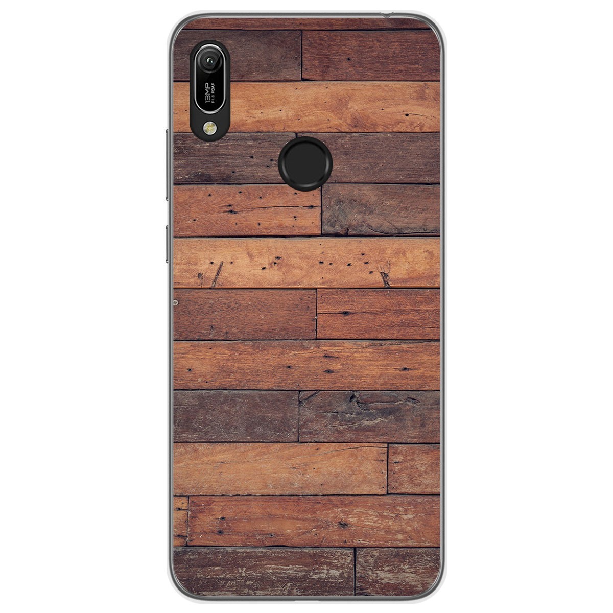 Funda Gel Tpu para Huawei Y6 2019 / Y6s 2019 diseño Madera 03 Dibujos