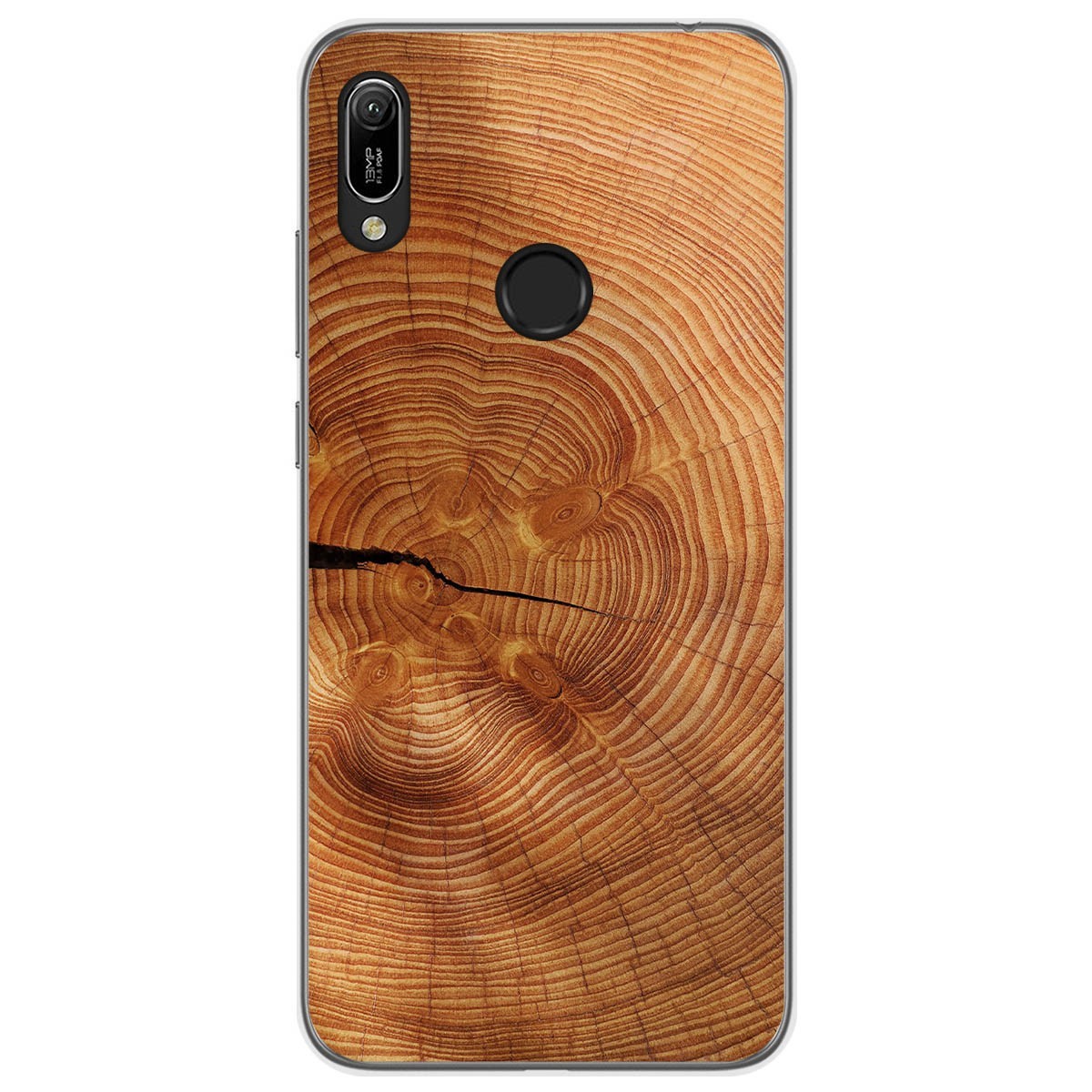Funda Gel Tpu para Huawei Y6 2019 / Y6s 2019 diseño Madera 04 Dibujos