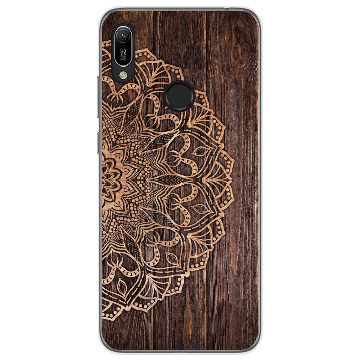 Funda Gel Tpu para Huawei Y6 2019 / Y6s 2019 diseño Madera 06 Dibujos