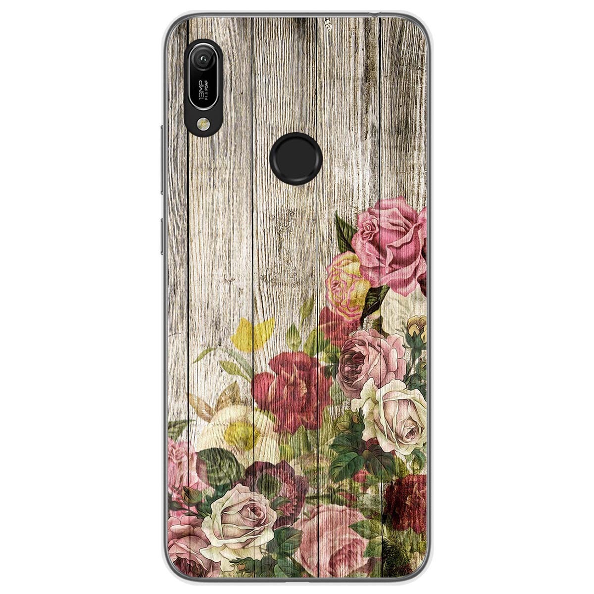 Funda Gel Tpu para Huawei Y6 2019 / Y6s 2019 diseño Madera 08 Dibujos