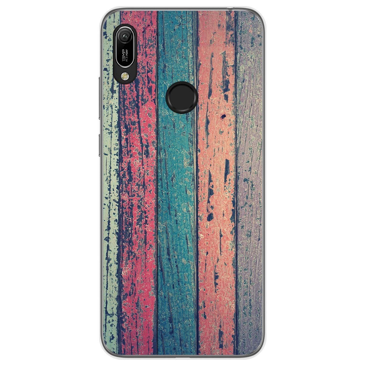 Funda Gel Tpu para Huawei Y6 2019 / Y6s 2019 diseño Madera 10 Dibujos
