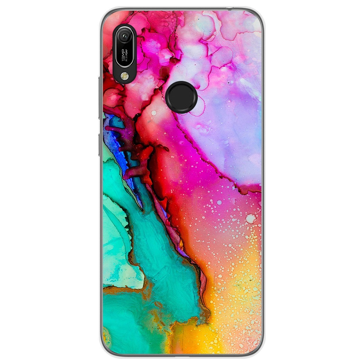 Funda Gel Tpu para Huawei Y6 2019 / Y6s 2019 diseño Mármol 15 Dibujos