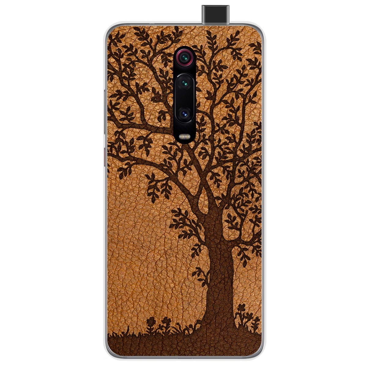 Funda Gel Tpu para Xiaomi Mi 9T / Mi 9T Pro diseño Cuero 03 Dibujos