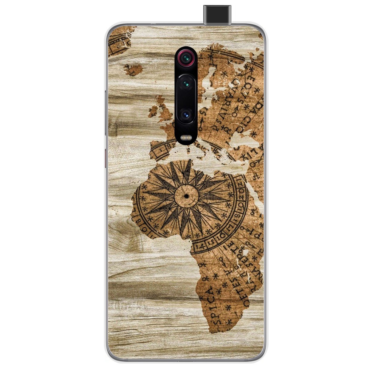 Funda Gel Tpu para Xiaomi Mi 9T / Mi 9T Pro diseño Madera 07 Dibujos