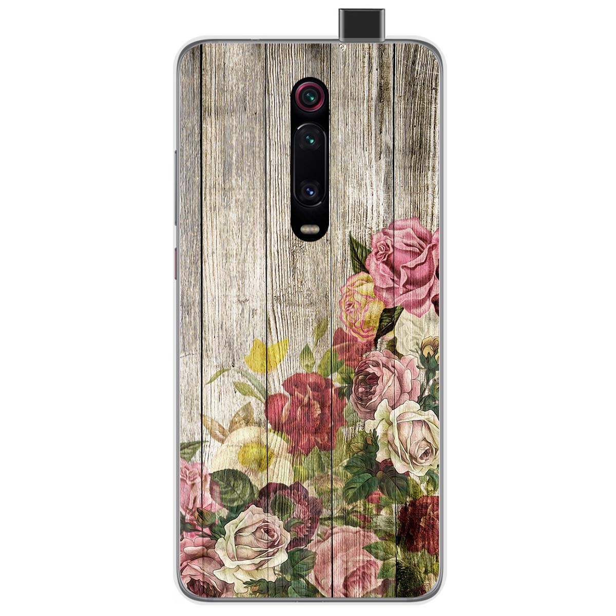 Funda Gel Tpu para Xiaomi Mi 9T / Mi 9T Pro diseño Madera 08 Dibujos