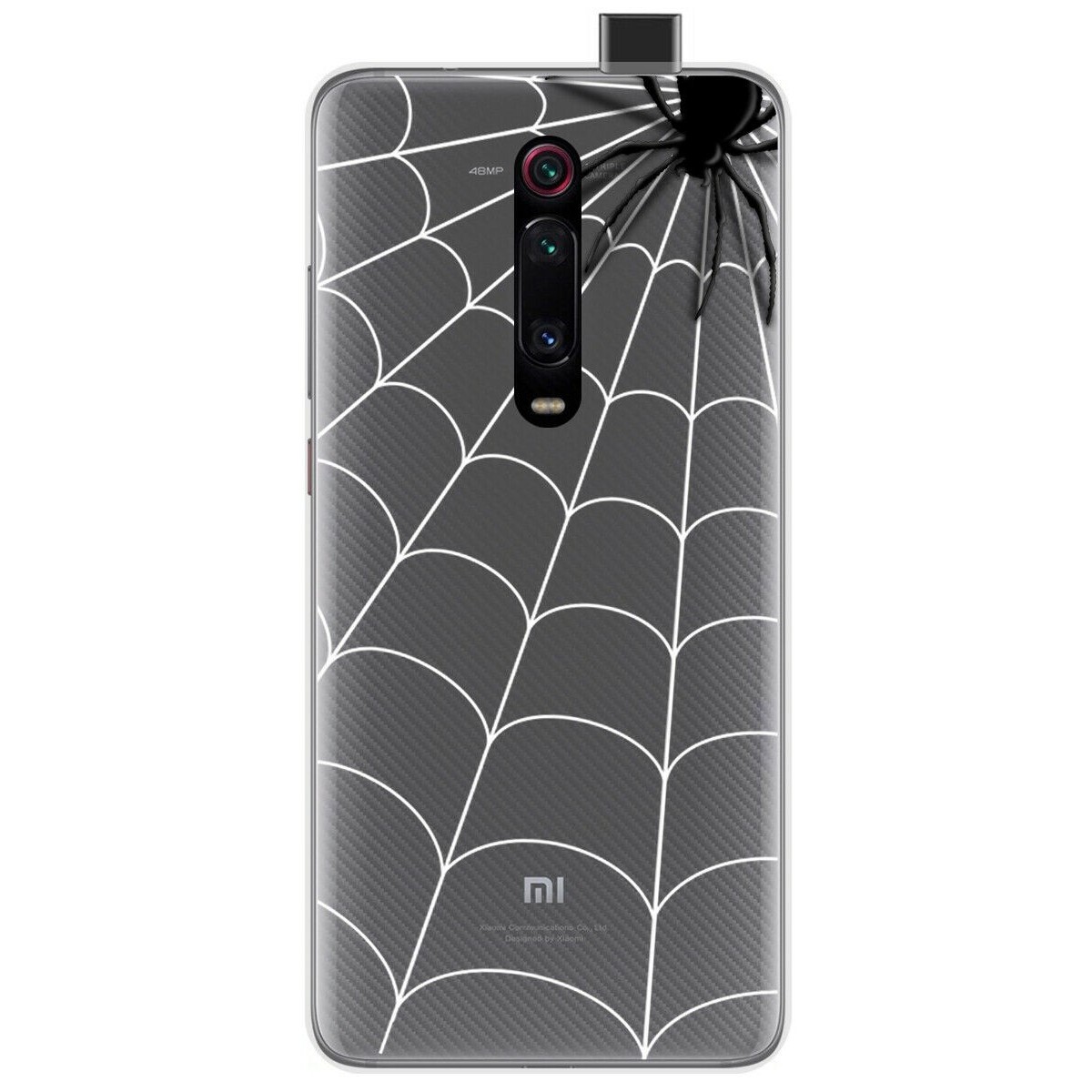 Funda Gel Transparente para Xiaomi Mi 9T / Mi 9T Pro diseño Araña Dibujos