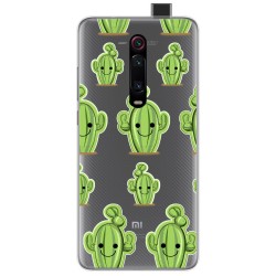 Funda Gel Transparente para Xiaomi Mi 9T / Mi 9T Pro diseño Cactus Dibujos