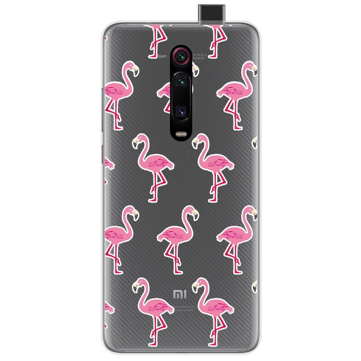 Funda Gel Transparente para Xiaomi Mi 9T / Mi 9T Pro diseño Flamenco Dibujos